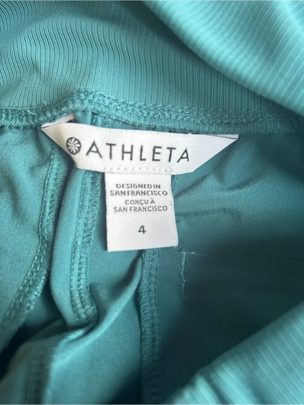Athleta Brooklyn Mid-rise 4” inseam. Shorts, multiple sizes, Teal Sz 18 - Picture 6 of 11